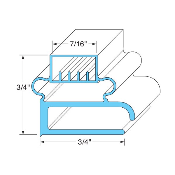 Door Gasket 23-1/8" X 59-1/4"
